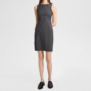 Stretch Wool Shift Dress